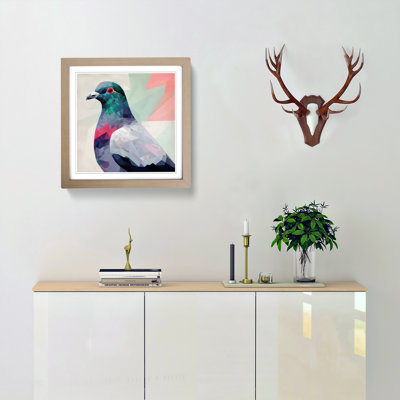 Pigeon Suprematism No.1 - Framed Print