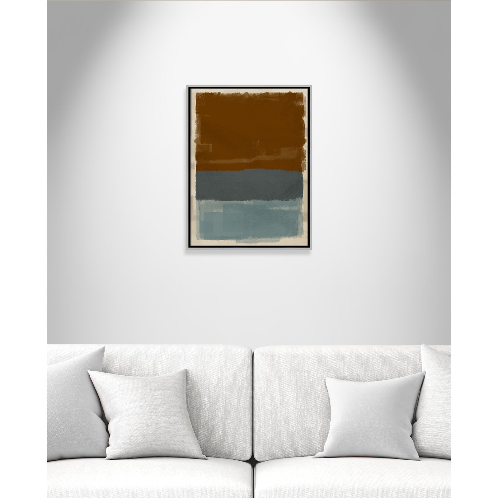 Turbulent Honesty Print by Marcus Prime, 19.5'' W x 25.5'' H, Silver Floater