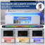 Meuble télé pour meuble télé 70 pouces à DEL avec console de rangement multimédia et grande armoire latérale pour le salon-2059150452