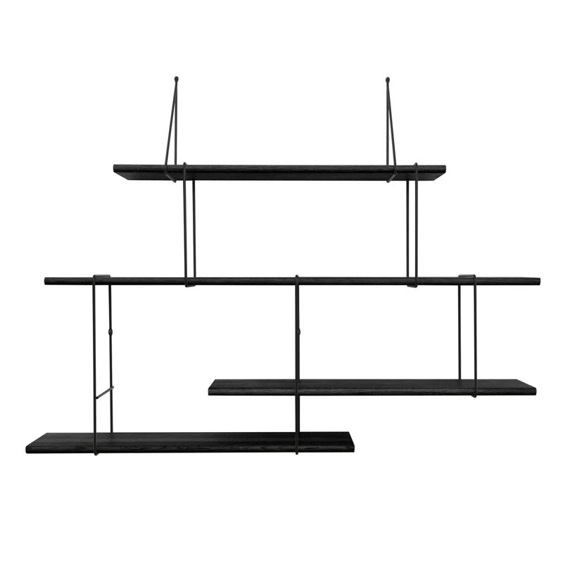 Link 4 Piece Accent Shelf, Black