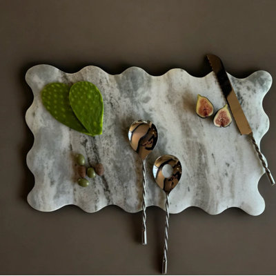 Kora Large Marble Serving Board