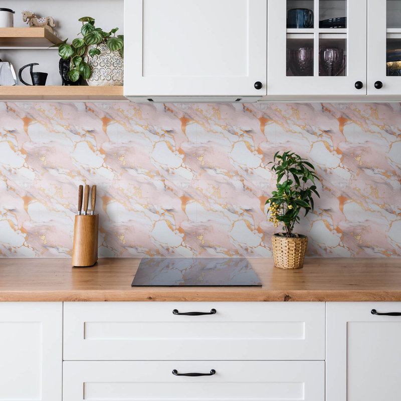 Ashvi 30 x 30 cm PVC Tile in Pink