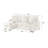Plush Sectional Sofa W/ Pull Out Sleeper Made With Velvet Fabric- Cream (NJ Inventory)
