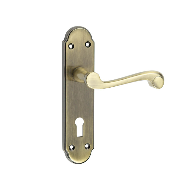 Marlow St Paul Door Handle, Antique Brass