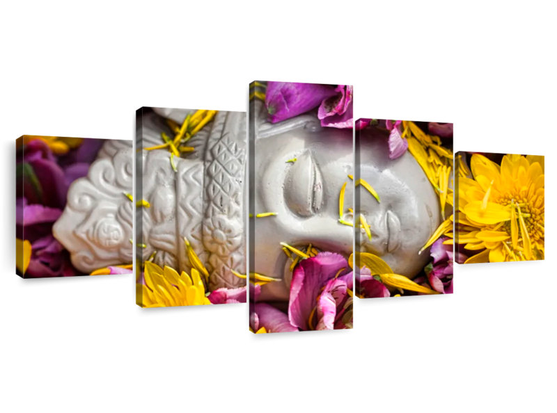 Buddha Head, 30" H x 68" W
