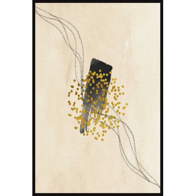 Golden Particles - Print on Canvas