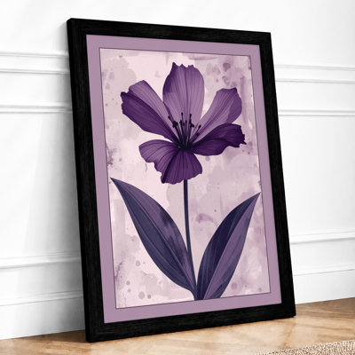 Purple Petals Botanical - Framed Print
