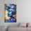 Art contemporain africain sur toile imprimé: Élégante décoration murale, toiles à cadre doré 1P
