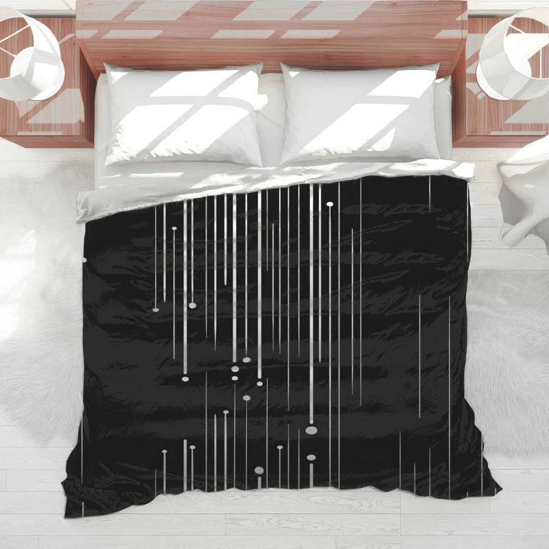 Lines Bedding Abstract Comforter Modern, Twin