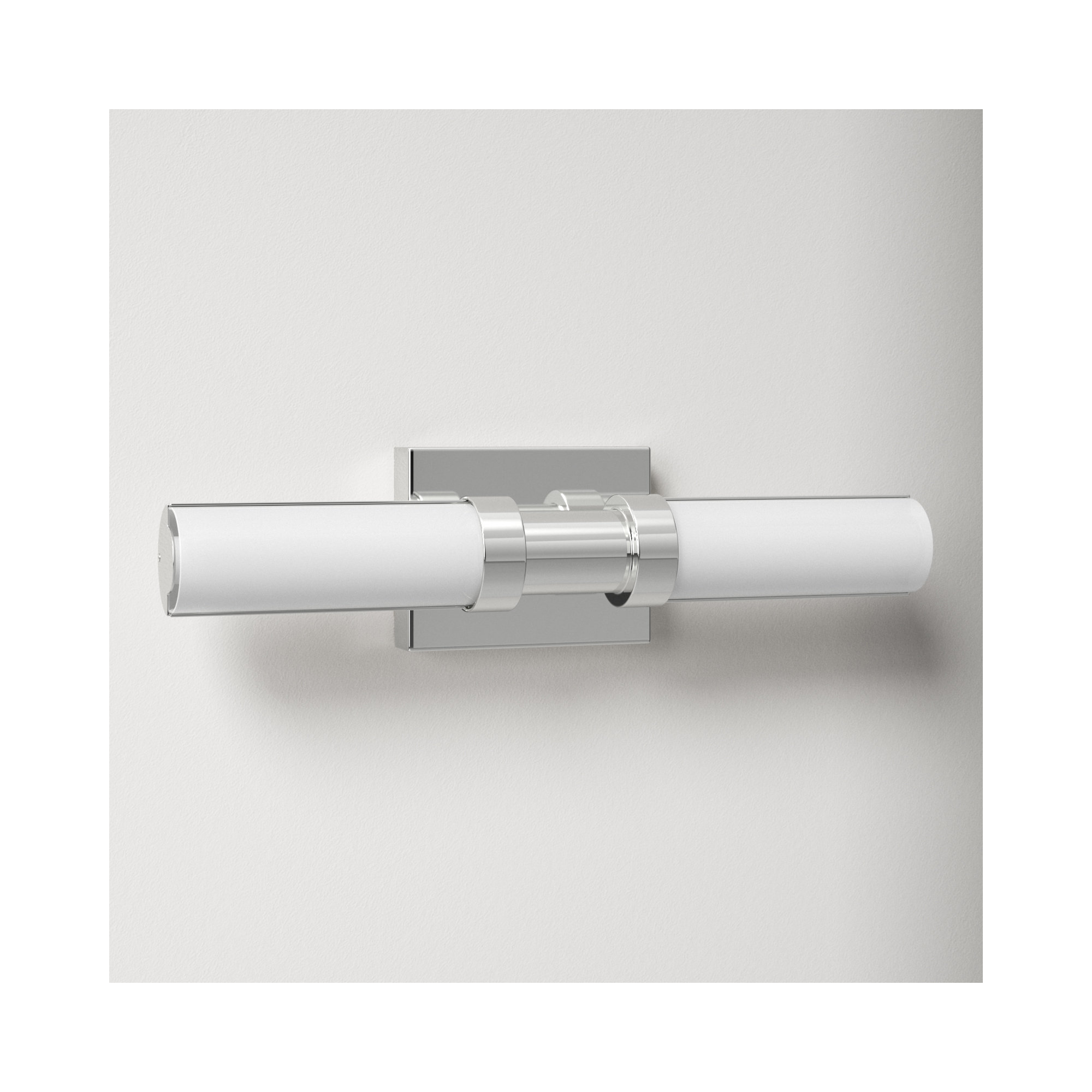 Kelan Single Frosted Dimmable LED Vanity Light, Chrome, 18"H x 4.75"W x 4.5"D, 15W
