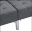 Canapé-lit Canapé-lit convertible pliant gris foncé-1912727012