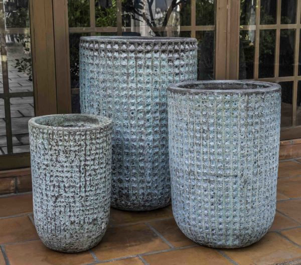 Escada Handmade Planter, Verdigris