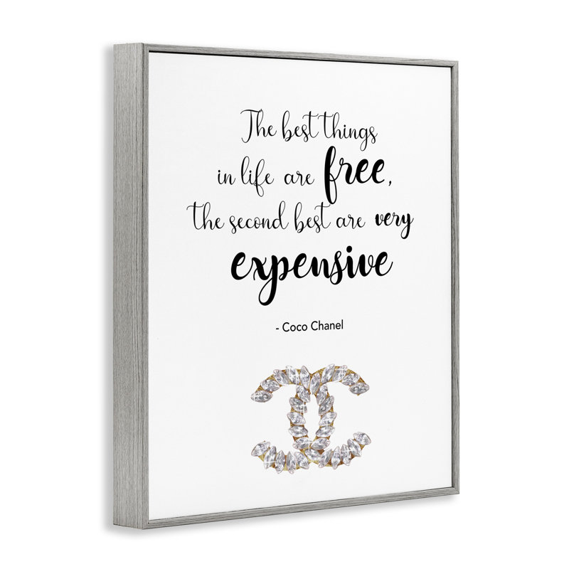 «Second Best Things In Life», citation de la marque de mode Glam Text, maison de campagne rustique surdimensionnée, giclée, art texturé par Ziwei Li