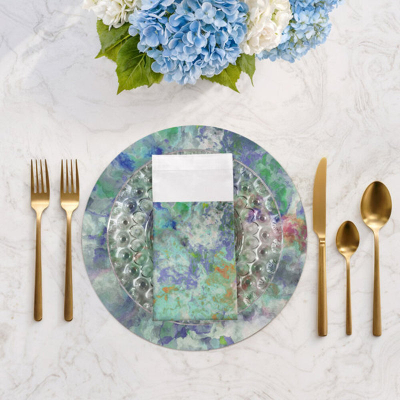 Impressionism Cotton Blend Square Napkins, Spring