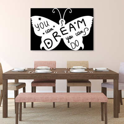 Dream Do Butterfly Abstract Contemporary Butterfly Landscape Nature Wall Art Print