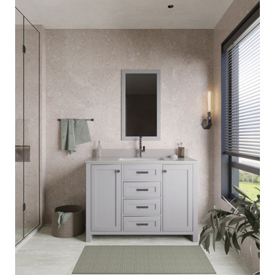 Ensemble de meuble-lavabo simple 47,2 po avec miroir Chilyn