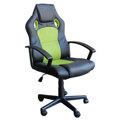Brayden Studio Boothville Adjustable Swiveling PC & Racing Game Chair