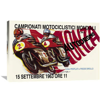World Motorcycle Championship - 1963 - Advertisements on Canvas