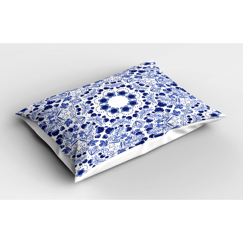 Easter Polyester Floral Sham Set, King