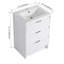 Meuble-lavabo simple autoportant de 24 po avec lavabo, une armoire de rangement et une armoire murale-2003523269
