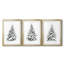 Christmas Holiday Art VI - reproduction sur mesure encadrée de qualité supérieure - 3 pièces-1830521620-1830521621