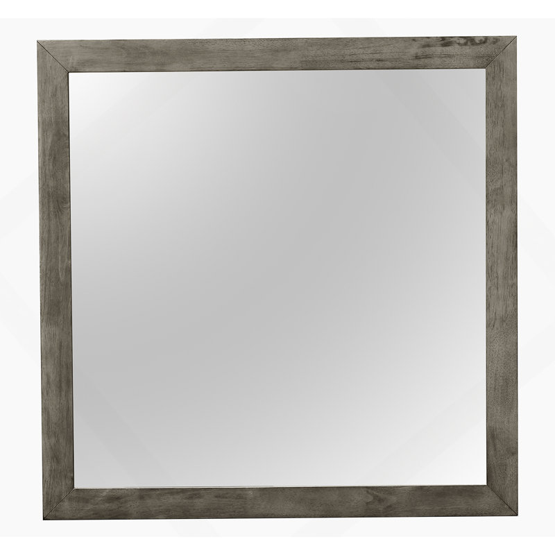 Chic Transitional Gray Wall Mirror