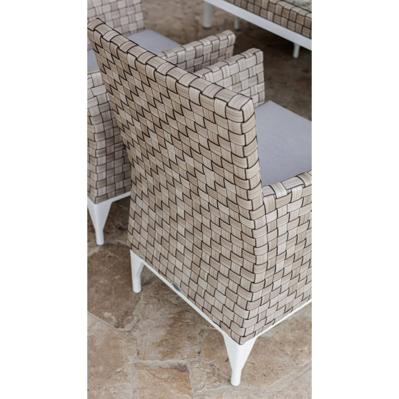 Brafta Outdoor Dining Armchair, Canvas Natural Sunbrella® Canvas