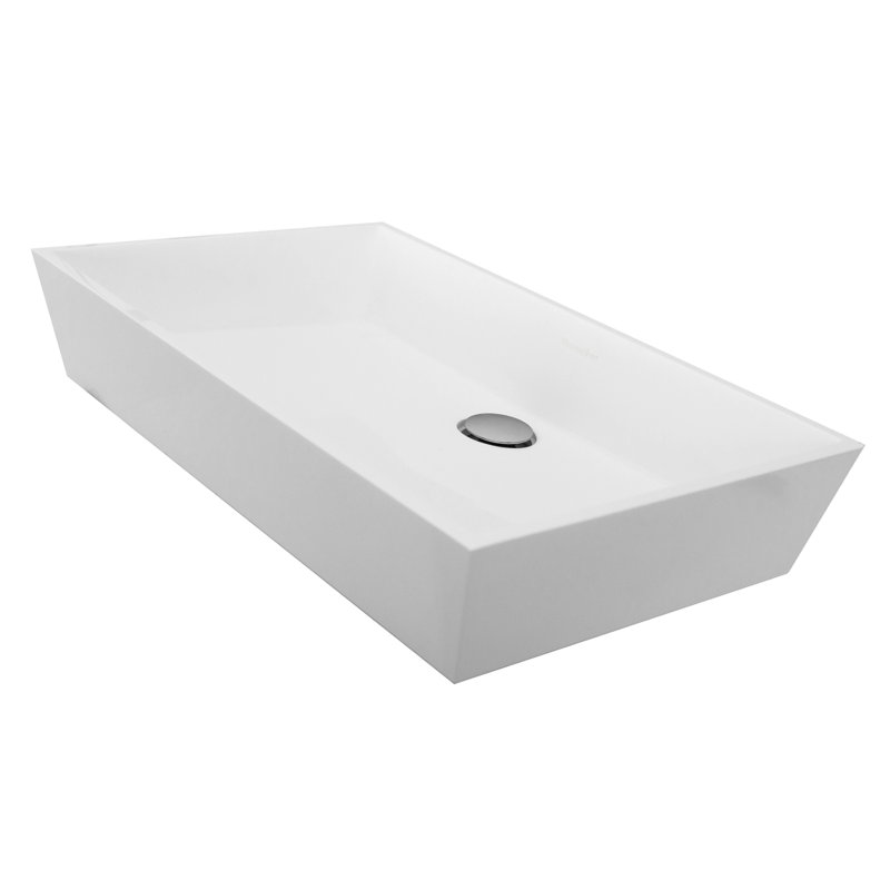 Nantucket Sinks 15'' Glossy Rectangular Bathroom Sink