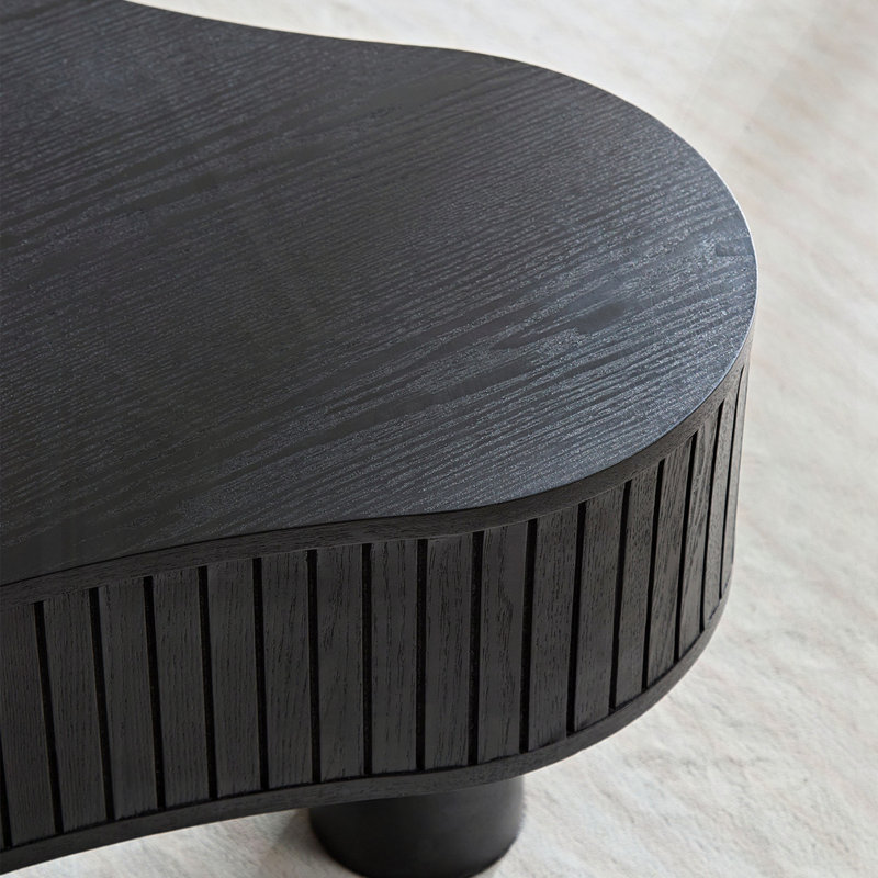 Table basse tambour Modern, Noir