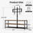 TV Stand with 3 Open Storage Shelves for 32"–65" TVs