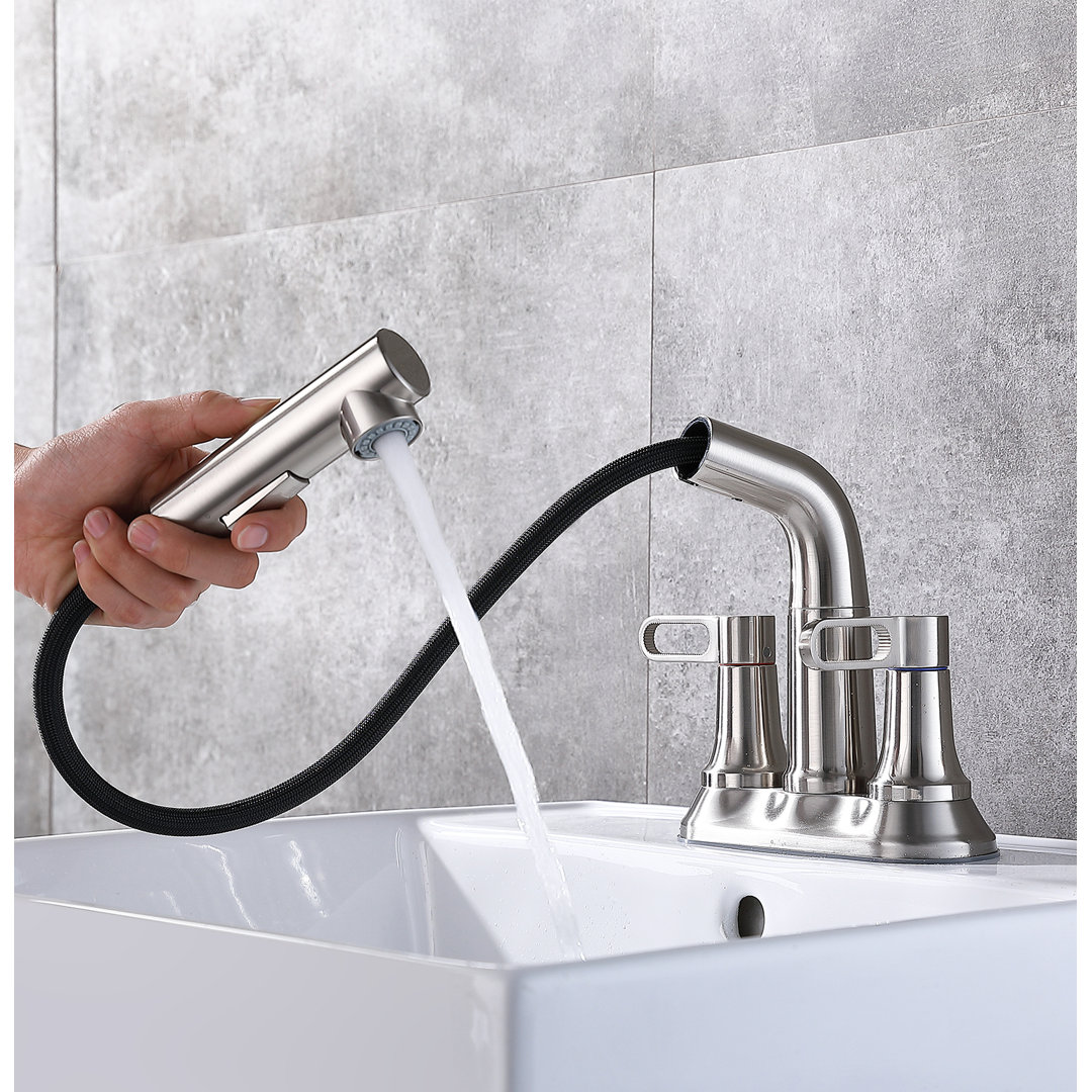 Centerset 2-handle Bathroom Faucet Rainlex