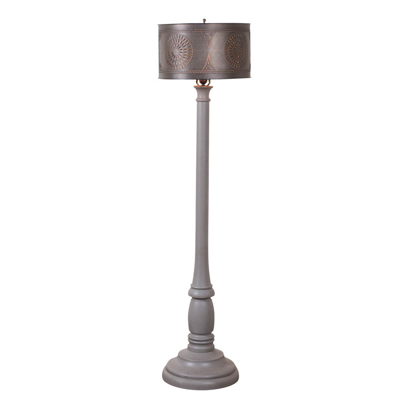 Randalle 59'' Traditional Floor Lamp, Grey