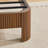 Queen-Size Slatted Bed Frame With Storage