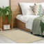 Tapis décoratif en laine de conception unique noué à la main New Age Gabbeh beige 4 pi 1 po x 5 pi 10 po Azaireyah