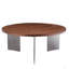 Table basse ronde en bois de chêne et pieds en métal-2014865492-2014865493