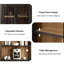 Armoire de rangement pour garde-manger de 72,8 po de hauteur avec armoire réglable-750417472