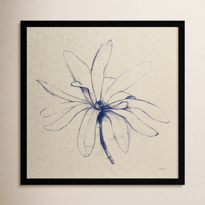 Modern Vintage Floral I Indigo Print