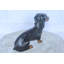 Adorable statue de teckel assis en bronze 17 po x 5 po x H 10 po Nifao Collection
