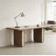 Bureau de table en pierre frittée légère de luxe moderne-53464415