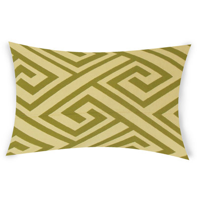 Geometric Feather Throw Pillow
