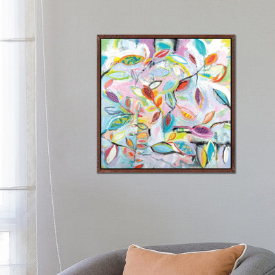 Checkered Leaves 1 Piece Painting on Canvas