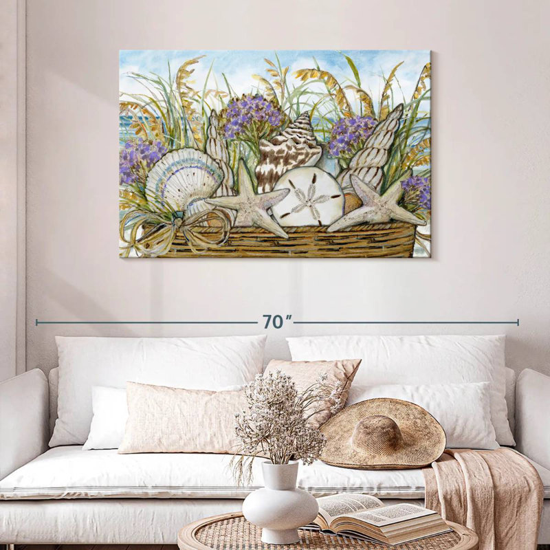 Aletra Shell Basket, 30" H x 45" W