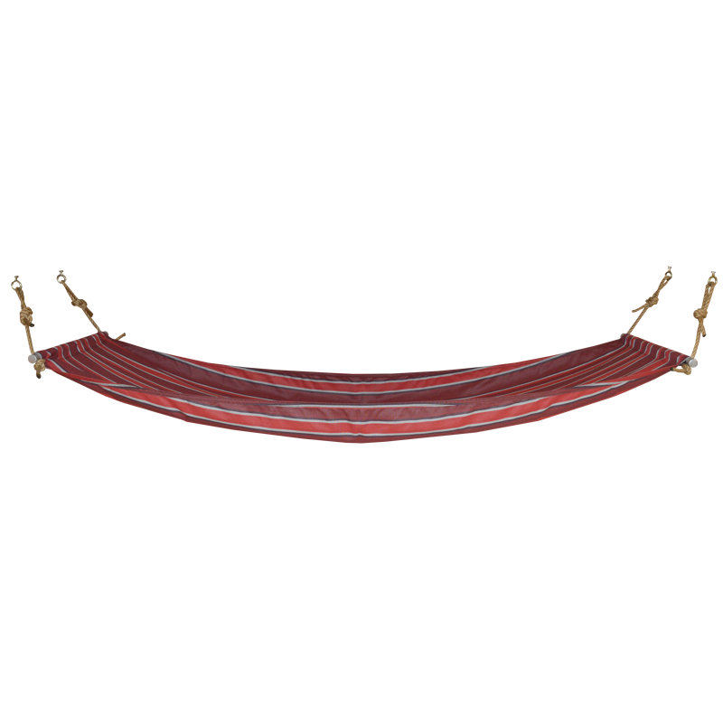 Hamac Villalobos, Rayure rouge, H 1 po x l 29 po x P 75 po