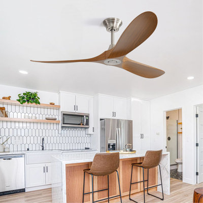 60 Inch Outdoor Ceiling Fan Without Light 3 ABS Blade With Smart APP Control