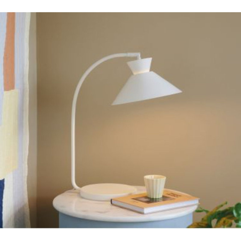 Metal Desk Lamp, White