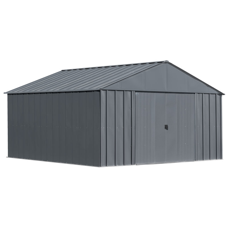 Classic Metal Shed, 12 X 17, Charcoal, 12 x 17, Charcoal