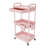 3 Tier Rolling Utility Cart With Drawer,Storage Cart,Rolling Cart Storage Organizer With Iron Wheels,Grey-231762585