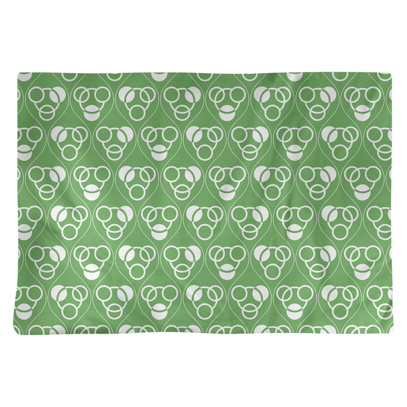 Napperon en coton 18 "Classic, Vert/blanc, Coton