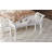 wooden frame Bench with Turned Legs and armrest-1120003316