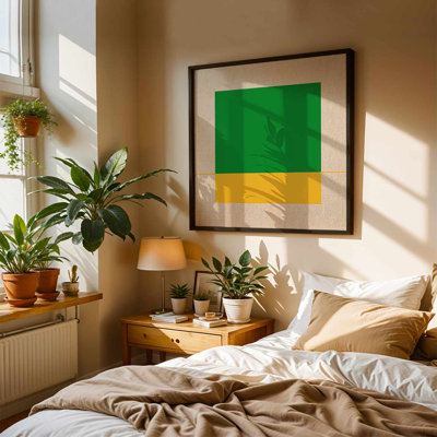 Superbe peinture sur toile encadrée décorative, 40,9 po x 40,9 po | 100% toile, épaisseur: 1,4 po | Fixation murale facile avec crochet de support | Parfait pour le salon, la chambre à coucher ou le décor de bureau, œuvre d'art accrocheuse